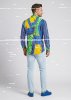 Camisa de manga larga para hombre IRIX – GERMENS artfashion – 100 % algodón - Talla 4XL
