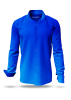 Descubre las camisas de colores para hombre GRADIENT AZURE - 100 % algodón