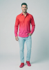 Descubre las camisas para hombre GRADIENT FLAMINGO - 100 % algodón