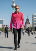 Button down Hemd GRADIENT FLAMINGO – GERMENS artfashion – 100 % Baumwolle - Größe 6XL