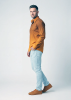 Descubre las camisas de colores para hombre GRADIENT MUSTARD - 100 % algodón