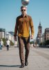 Camisa de manga larga GRADIENT MUSTARD
