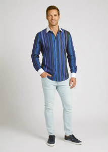 Camiseta de manga larga ALPHA CENTAURI BLUE