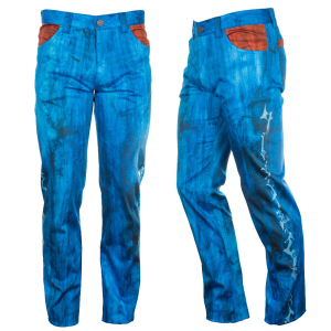 BLUE VELVET - Pantalones azules de hombre - GERMENS