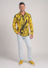 Discover colorful button up shirts for men DORNENPRINZ GOLD - 100% cotton