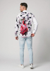 Camiseta de manga larga «Un flamenco en una nube de palomas»