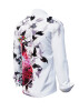 Camisas de hombre UN FLAMENCO EN UNA NUBE DE PALOMAS – GERMENS artfashion – 100 % algodón - Talla 3XL