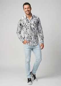 Camisas para hombre GREYTRAIN - 100 % algodón - GERMENS artfashion