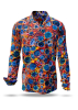Descubre las camisas de colores para hombre CIRCULI SANGRIA - 100 % algodón