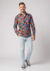 Descubre las camisas de colores para hombre CIRCULI SANGRIA - 100 % algodón