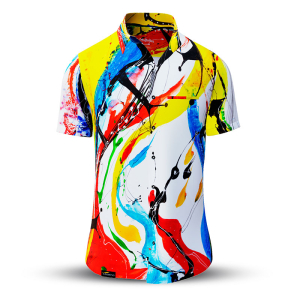 Camisa de verano para hombre FREUDENTANZ - 100 % algodón - 10 tallas...