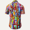 Sommerhemd Herren ROUND 12 - 100 % Baumwolle - 10 Größen von XS - 6XL - außergewöhnliches Design - feinste Verarbeitung - Stoffe Made in Germany - limitiert und exklusiv