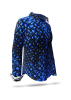 Damenbluse HEXAGON KOBALT - GERMENS artfashion - 100 % Baumwolle - Größe XXL