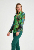 ausgefallene Damenbluse für Damen - SAVE THE RAINFOREST - 100 % Baumwolle - GERMENS artfashion - Größen XS bis 3XL