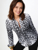 ausgefallene Damenbluse für Damen - HEXAGON ONYX - 100 % Baumwolle - GERMENS artfashion - Größen XS bis 3XL
