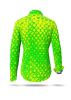Sommerblusen Damen HEXAGON URANIO - GERMENS artfashion - 100 % Baumwolle - Größe XL