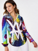 Blusa original para mujer - ACHTUNDSECHZIGER - 100 % algodón - GERMENS artfashion - Tallas de la XS a la 3XL