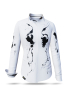 ausgefallene Damenbluse für Damen - SCHATTENWESEN - 100 % Baumwolle - GERMENS artfashion - Größen XS bis 3XL