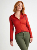Blusa original para mujer - EMBER RED - 100 % algodón - GERMENS artfashion - Tallas de la XS a la 3XL