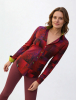 Blusa original para mujer - ROJO DRACO - 100 % algodón - GERMENS artfashion - Tallas de la XS a la 3XL