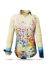 Blusa original para mujer - GIVERNY - 100 % algodón - GERMENS artfashion - Tallas de la XS a la 3XL