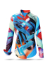 ausgefallene Damenbluse für Damen - THE TIME TRAVELING - 100 % Baumwolle - GERMENS artfashion - Größen XS bis 3XL