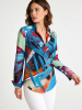 ausgefallene Damenbluse für Damen - THE TIME TRAVELING - 100 % Baumwolle - GERMENS artfashion - Größen XS bis 3XL
