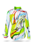 ausgefallene Damenbluse für Damen - GLÜCKSGARTEN - 100 % Baumwolle - GERMENS artfashion - Größen XS bis 3XL