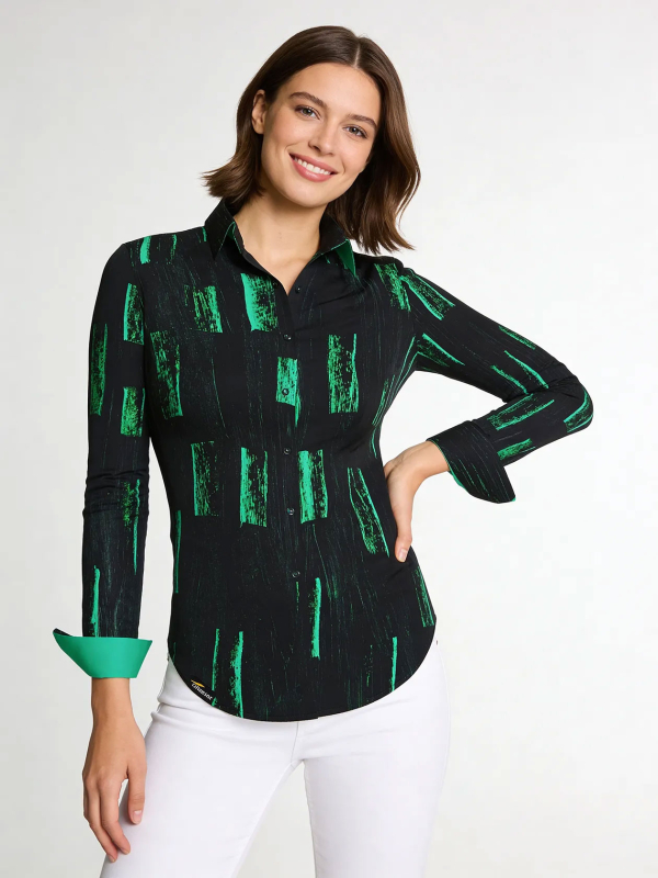 Blusa original para mujer - SANFTMUT - 100 % algodón - GERMENS artfashion - Tallas de la XS a la 3XL
