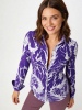 Blusa original para mujer - DORNRÖSCHEN VIOLET - 100 % algodón - GERMENS artfashion - Tallas de la XS a la 3XL
