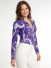 Blusa original para mujer - DORNRÖSCHEN VIOLET - 100 % algodón - GERMENS artfashion - Tallas de la XS a la 3XL