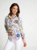 Blusa original para mujer - I LOVE THE RUHRPOTT - 100 % algodón - GERMENS artfashion - Tallas de la XS a la 3XL