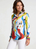ausgefallene Damenbluse für Damen - FREUDENTANZ - 100 % Baumwolle - GERMENS artfashion - Größen XS bis 3XL