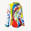 Hemdbluse Damen FREUDENTANZ - GERMENS artfashion - 100 % Baumwolle - Größe XL