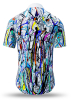 Camisa de verano para hombre BLUETRAIN - 100 % algodón - 10 tallas, de la XS a la 6XL - diseño excepcional - confección de primera calidad - tejidos «Made in Germany» - edición limitada y exclusiva
