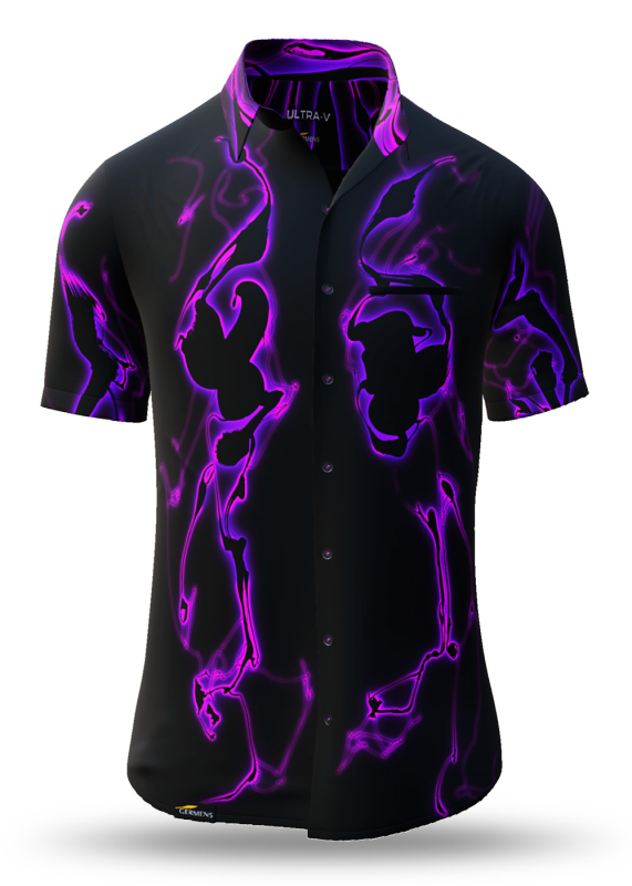Sommerhemd Herren ULTRA V - 100 % Baumwolle - 10 Größen von XS - 6XL - außergewöhnliches Design - feinste Verarbeitung - Stoffe Made in Germany - limitiert und exklusiv