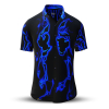 Camisa de verano para hombre BLUEZONE - 100 % algodón - 10 tallas, de la XS a la 6XL - diseño excepcional - confección de primera calidad - tejidos «Made in Germany» - edición limitada y exclusiva