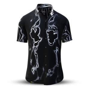 Camisa de verano para hombre DARKLIGHT - 100 % algodón - 10 tallas, de la XS a la 6XL - diseño excepcional - confección de primera calidad - tejidos «Made in Germany» - edición limitada y exclusiva