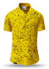 Camisa de verano para hombre GRAVUR YELLOW - 100 % algodón - 10 tallas, de la XS a la 6XL - diseño excepcional - acabado de primera calidad - tejidos «Made in Germany» - edición limitada y exclusiva