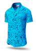 Herren Hemd Kurzarm GRAVUR BLUE – GERMENS artfashion – 100 % Baumwolle - Größe 6XL
