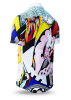 Camisa de hombre de manga corta JING JONG – GERMENS artfashion – 100 % algodón - Talla M