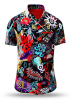 Sommerhemd Herren MAMBO - 100 % Baumwolle - 10 Größen von XS - 6XL - außergewöhnliches Design - feinste Verarbeitung - Stoffe Made in Germany - limitiert und exklusiv