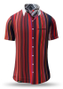 Sommerhemd Herren ALPHA CENTAURI RED - 100 % Baumwolle - 10 Größen von XS - 6XL - außergewöhnliches Design - feinste Verarbeitung - Stoffe Made in Germany - limitiert und exklusiv