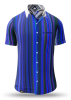 Camisa de verano para hombre ALPHA CENTAURI BLUE - 100 % algodón - 10 tallas, de la XS a la 6XL - diseño excepcional - acabado de primera calidad - tejidos «Made in Germany» - edición limitada y exclusiva