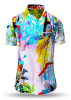Camisa de verano para hombre BOOM BOOM BOOM - 100 % algodón - 10 tallas, de la XS a la 6XL - diseño excepcional - confección de primera calidad - tejidos «Made in Germany» - edición limitada y exclusiva