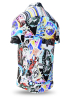 Herrenhemd Kurzarm NIGHTMAN – GERMENS artfashion – 100 % Baumwolle - Größe 5XL