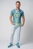 Camisa de verano para hombre CARROUSEL MINT - 100 % algodón - 10 tallas, de la XS a la 6XL - diseño excepcional - confección de primera calidad - tejidos «Made in Germany» - edición limitada y exclusiva