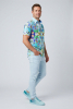 Camisa de verano para hombre CARROUSEL MINT - 100 % algodón - 10 tallas, de la XS a la 6XL - diseño excepcional - confección de primera calidad - tejidos «Made in Germany» - edición limitada y exclusiva