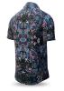Camisa de manga corta para hombre de verano CARROUSEL BLACK – GERMENS artfashion – 100 % algodón - Talla XS