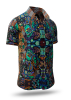 Sommerhemd Herren CARROUSEL SIENA - 100 % Baumwolle - 10 Größen von XS - 6XL - außergewöhnliches Design - feinste Verarbeitung - Stoffe Made in Germany - limitiert und exklusiv